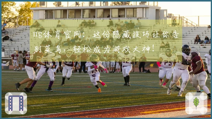 ng体育官网：这份隐藏技巧让你告别菜鸟，轻松成为游戏大神！